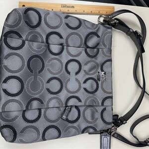 Coach Teal and Silver Bag